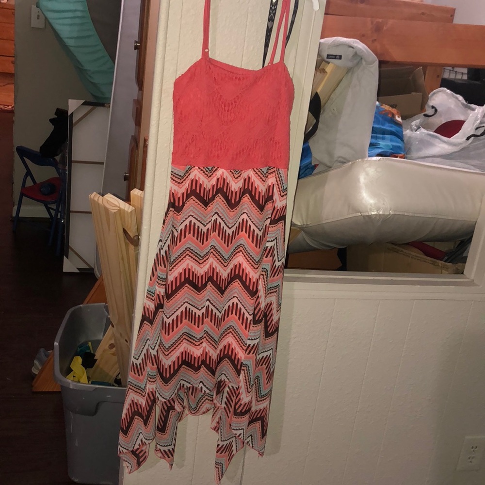 Pink long dress
